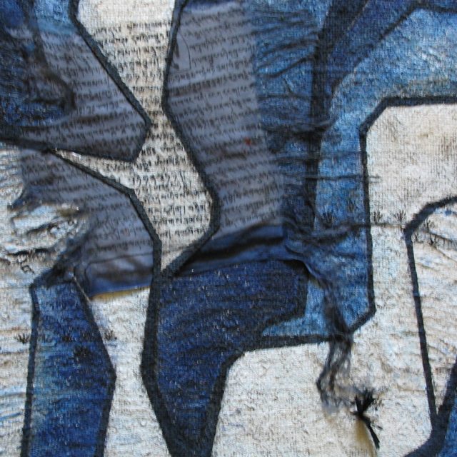 NAHRUNG 2, 70 x 50, Baumwolle auf Rupfen, 2007