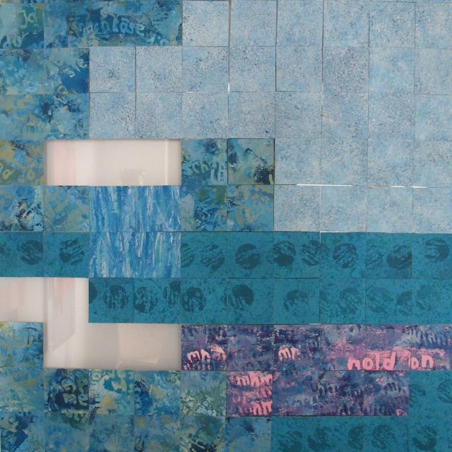 BREZELKÖRBLE, 60 x 95, Acryl auf Papier auf Acrylglas, 2013