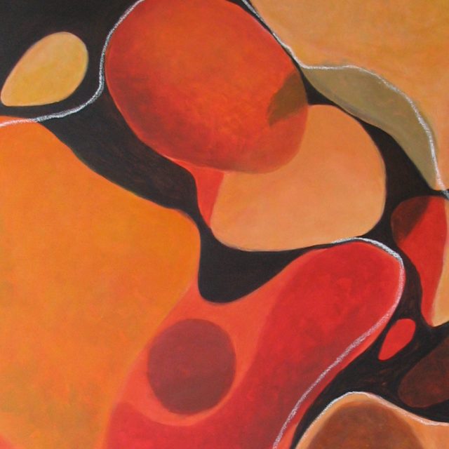 HINGABE 3, 80 x 120, Acryl auf Leinwand, 2009