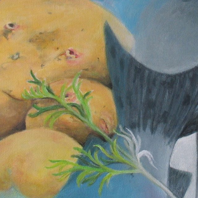 KARTOFFEL, 50 x 50, Acryl auf Leinwand, 2015 - 2016