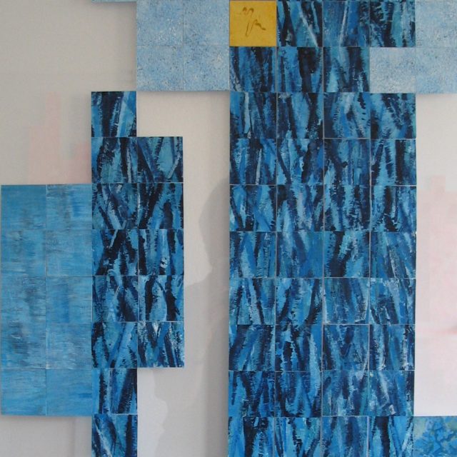 SCHILLERPLATZ, 60 x 110, Acryl auf Papier auf Acrylglas, 2013