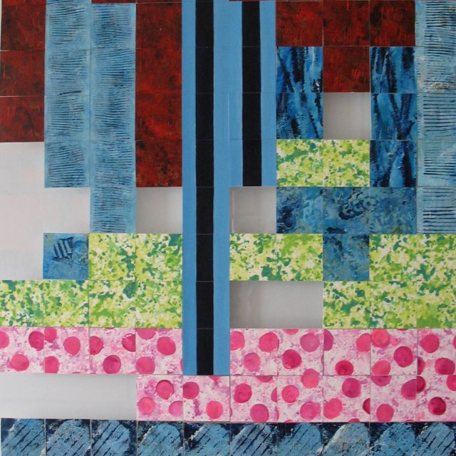 SCHLOSSPLATZ, 60 x 95, Acryl auf Papier Acrylglas, 2013